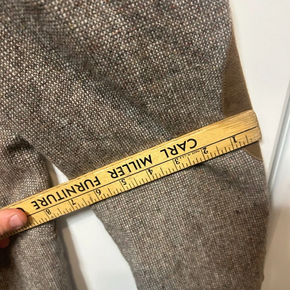 Vintage Panhandle Slim Mens 44L Brown Tweed Western Blazer Elbow Patch Made USA